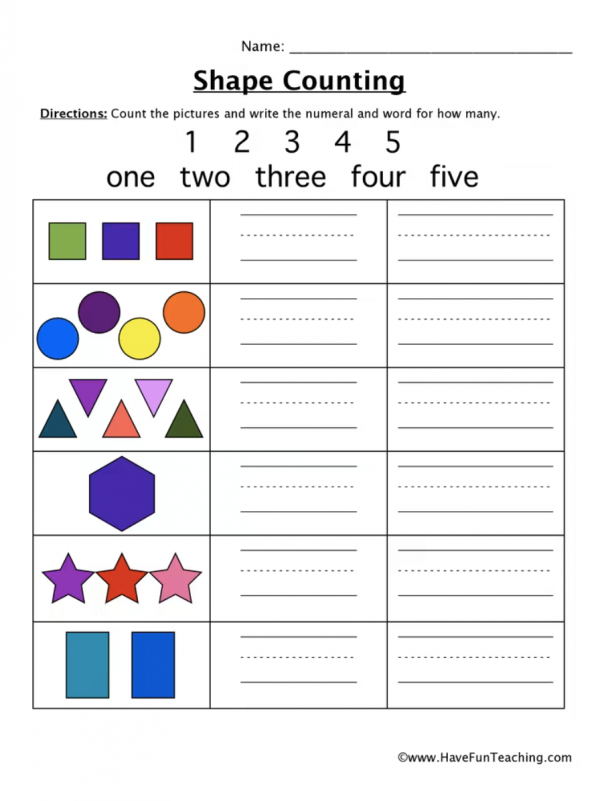 21+ First Grade Shapes Worksheets To Teach Geometry - The Teach Simple Blog