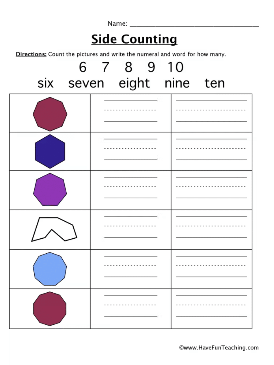 21+ First Grade Shapes Worksheets To Teach Geometry - The Teach Simple Blog