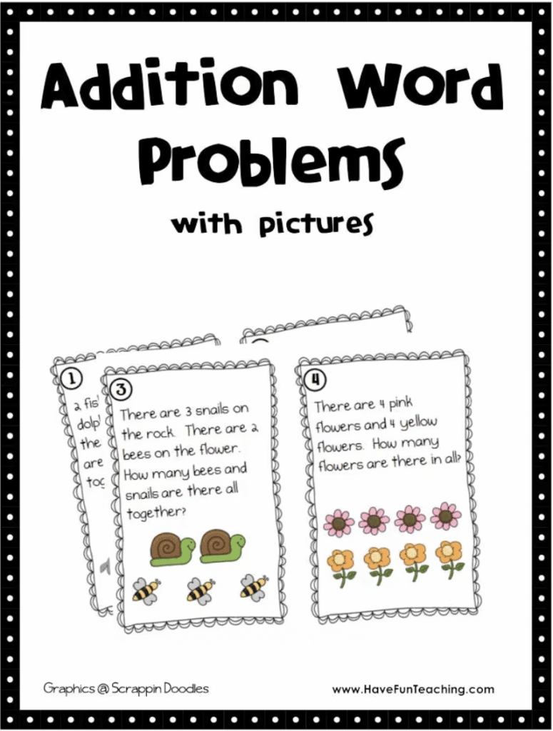 example of math problem solving for grade 1