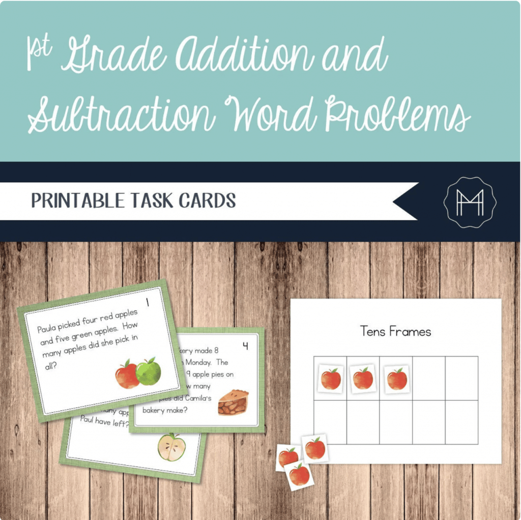 solving word problems first grade