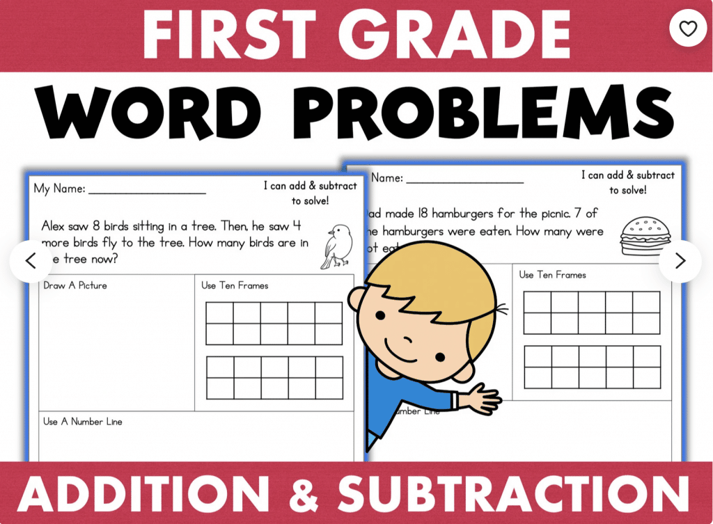 example of math problem solving for grade 1