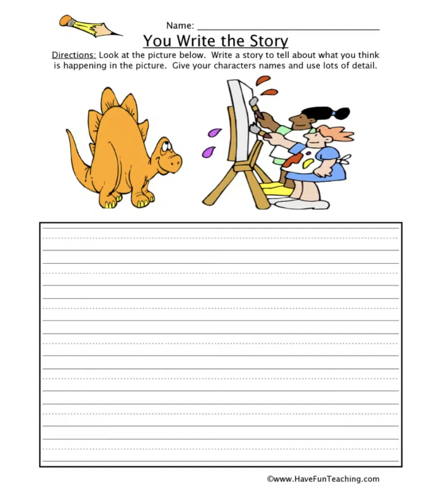 writing worksheets first grade free