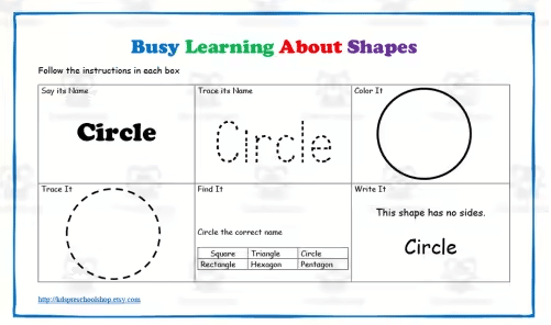 Shape Tracing Worksheets