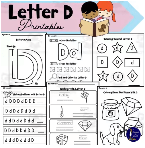 The Letter D: Fun & Engaging Worksheets for Kids - The Teach Simple Blog