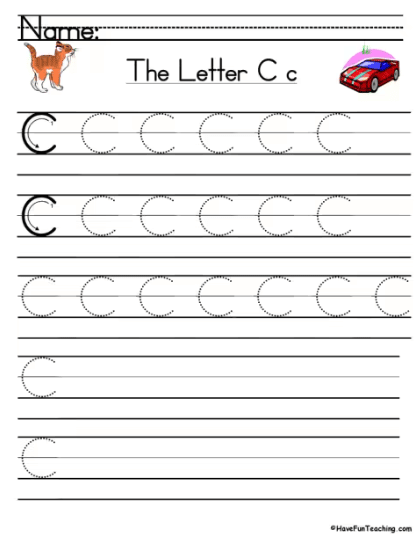 10 Captivating Letter C Worksheets - The Teach Simple Blog