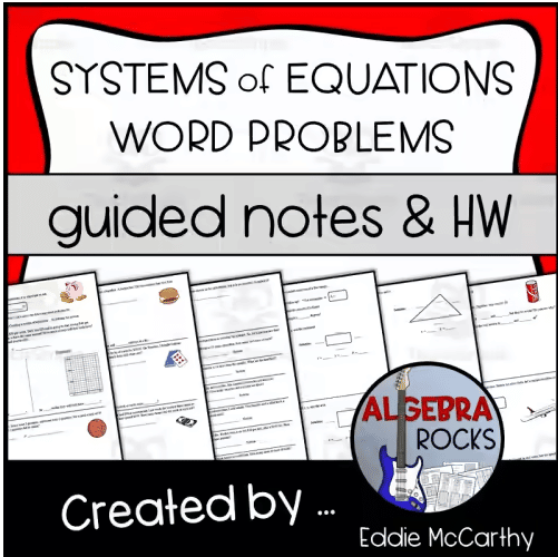 Systems of equations worksheets