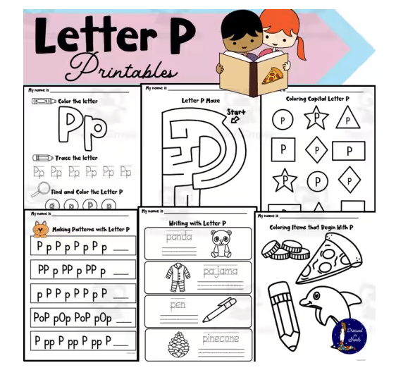 Letter P Worksheets