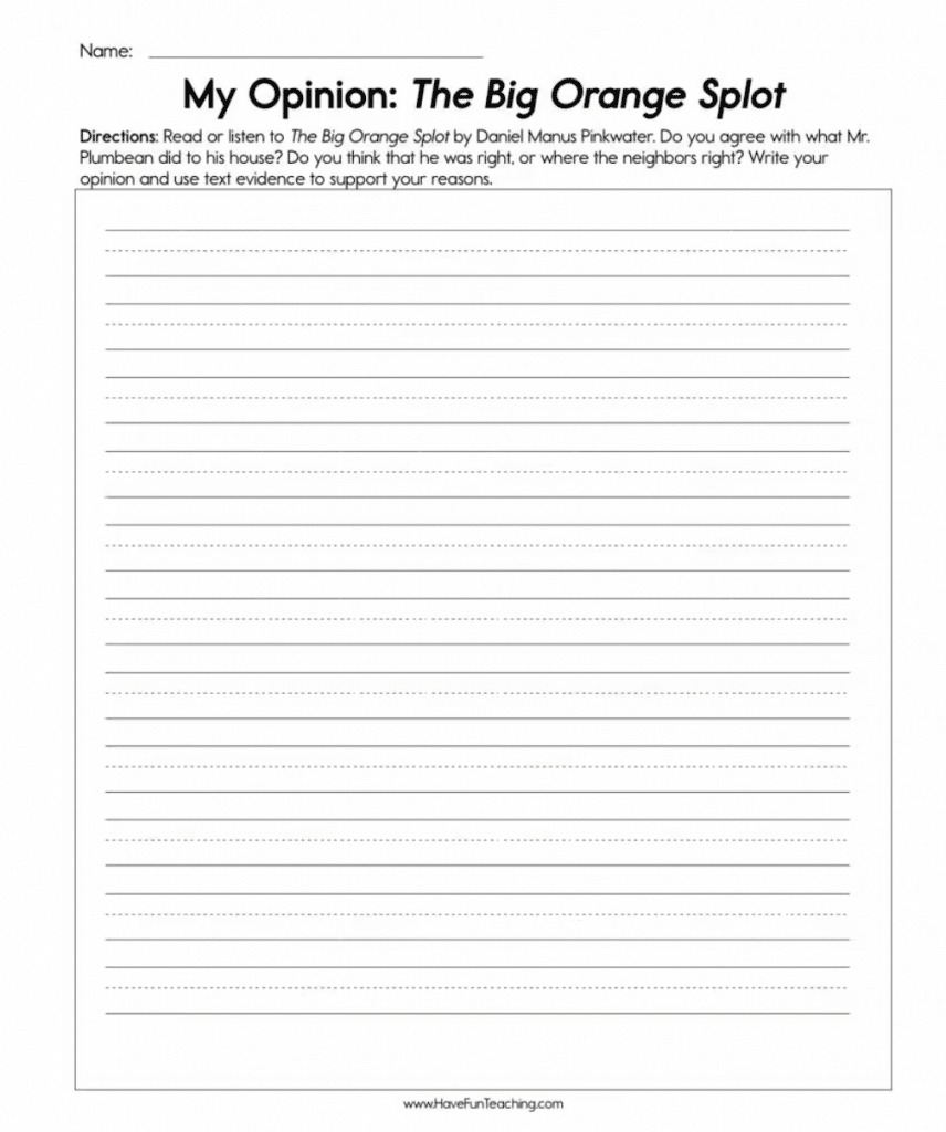 creative writing exercises for first grade