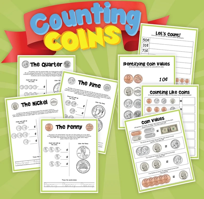 17 Of The Best First Grade Coin Worksheets - The Teach Simple Blog
