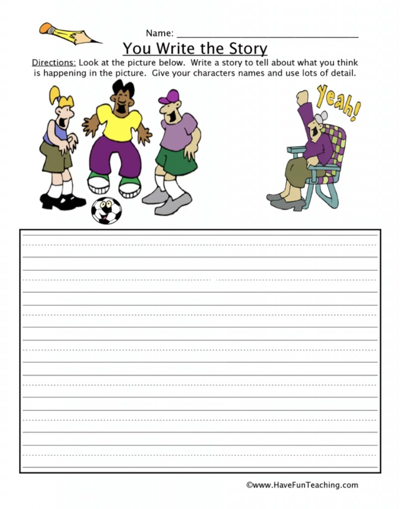 creative writing for grade 1 worksheets