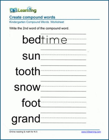 Top 9 Hand-Picked Worksheets for Teaching Compound Words - The Teach ...