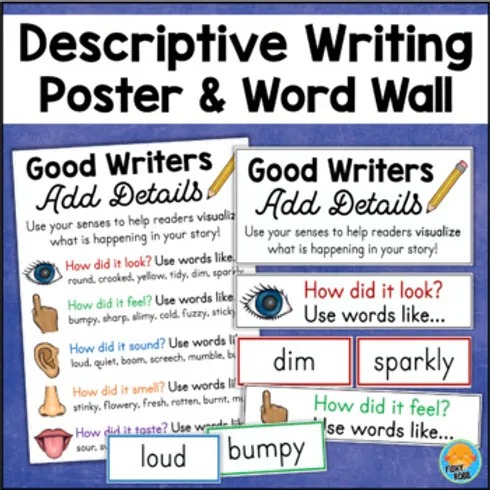 creative writing anchor chart