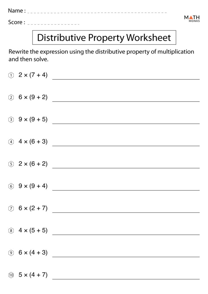 The Ultimate Resource For Distributive Property Worksheets The Teach