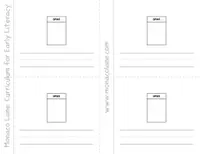 Four small ones-box templates with ruled handwriting lines.